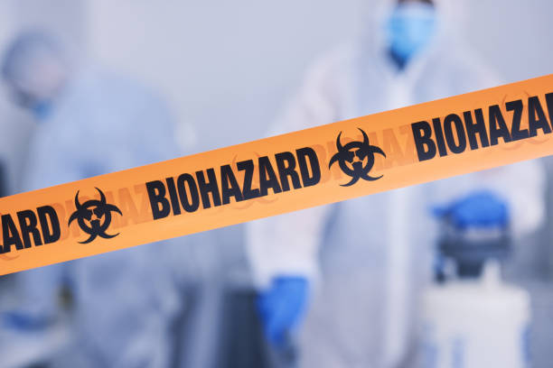 Professional Blood Cleanup technician working in Lewisville, IN